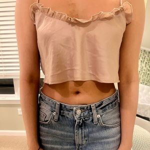 Princess Polly | Levi Ruffle Crop Top | Size US 2/AU 6